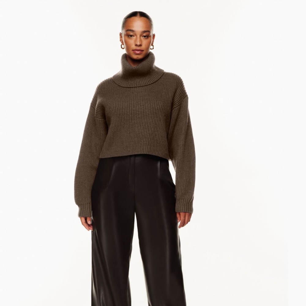 Aritzia Babaton Guell Sweater in Mocha Brown